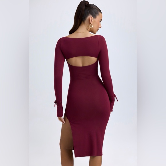 Oh Polly Modal Square-Neck Midi Dress - Picture 2 of 9